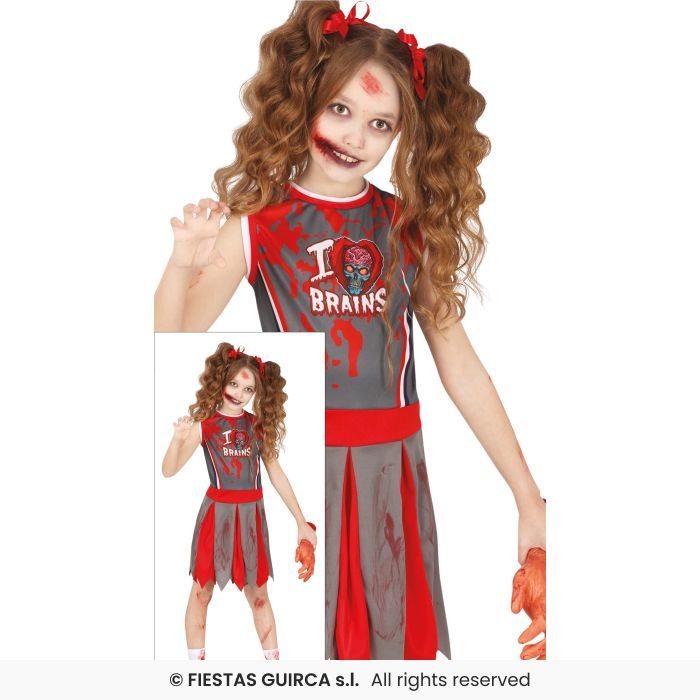Disfraz cheerleader animadora zombi Talla 10-12