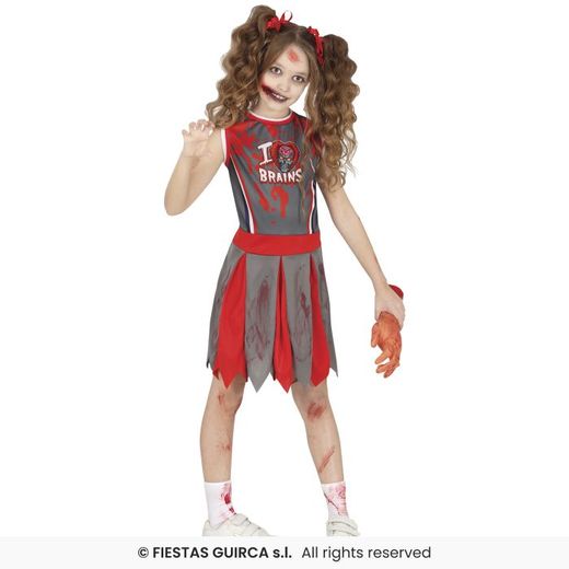 Disfraz cheerleader animadora zombi