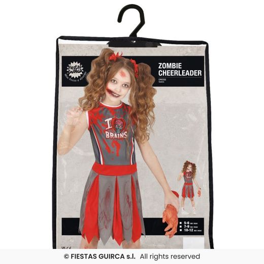 Disfraz cheerleader animadora zombi