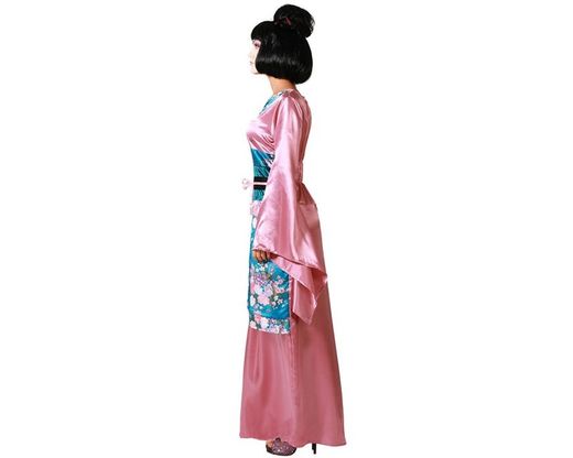 Disfraz China-Geisha kimono rosa mujer