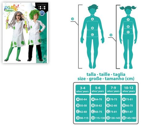 Disfraz cientifico infantil