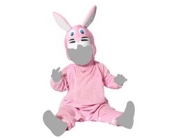 Disfraz conejo rosa unisex bebe