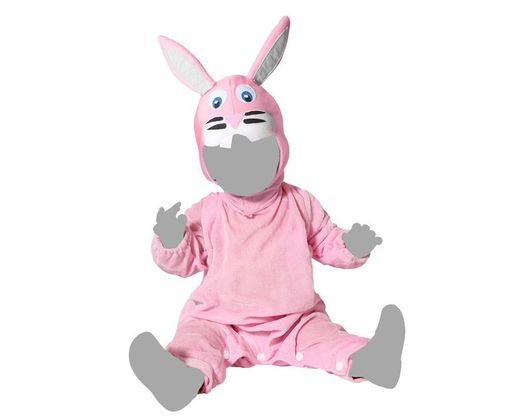 Disfraz conejo rosa unisex bebe