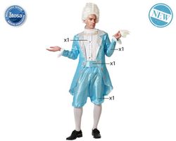 Disfraz Cortesano azul hombre