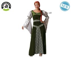 Disfraz Dama Medieval Verde Adulta
