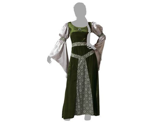 Disfraz Dama Medieval Verde Adulta