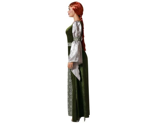 Disfraz Dama Medieval Verde Adulta