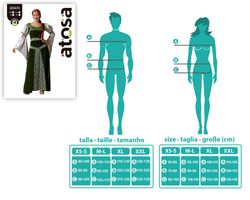 Disfraz Dama Medieval Verde Adulta