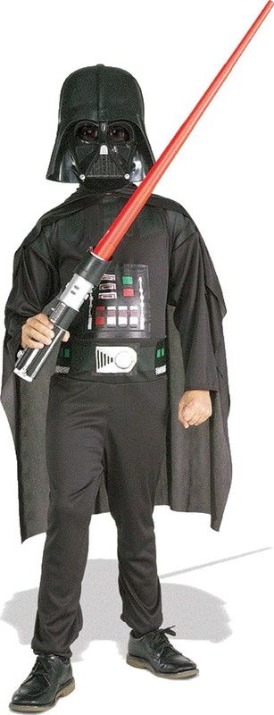 Disfraz de darth vader con espada infantil