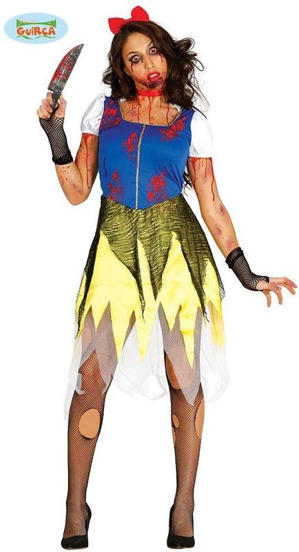 Disfraz de blancanieves zombie adulta