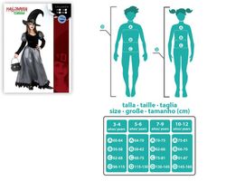 Disfraz infantil de bruja atosa