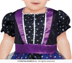 Disfraz de brujita estrellas bebe
