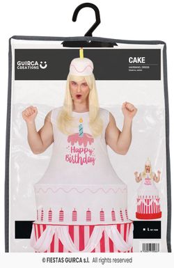 Disfraz de Cake tarta de cumpleaños