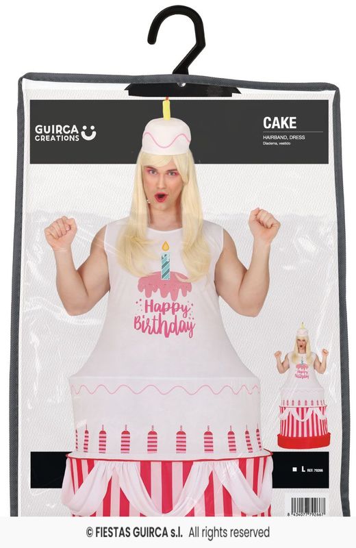 Disfraz de Cake tarta de cumpleaños