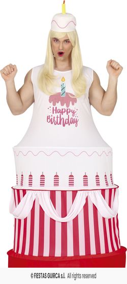 Disfraz de Cake tarta de cumpleaños