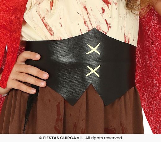 Disfraz infantil de caperucita zombie