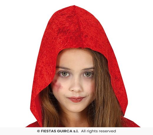Disfraz infantil de caperucita zombie