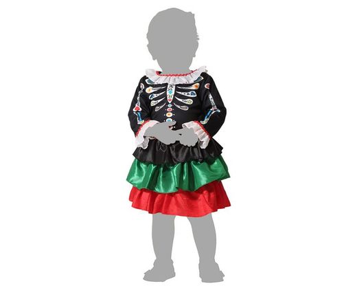 Disfraz para bebé de catrina atosa