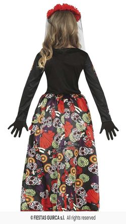 Disfraz infantil de catrina