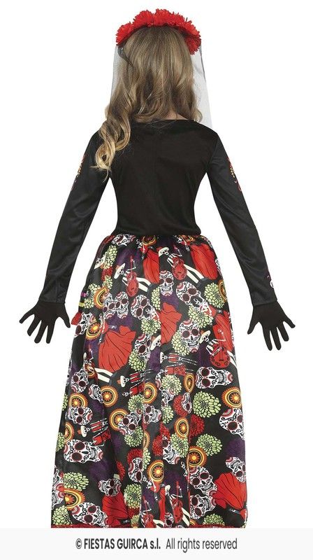 Disfraz infantil de catrina