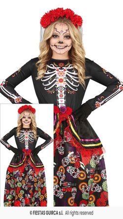 Disfraz infantil de catrina