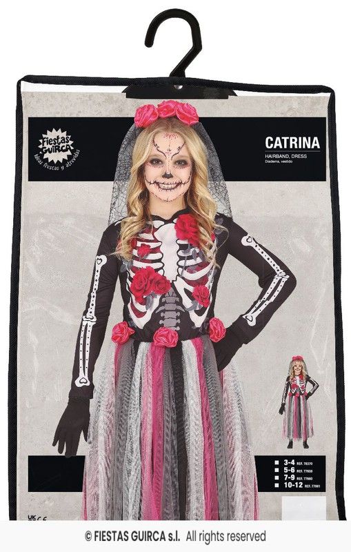 Disfraz infantil de catrina