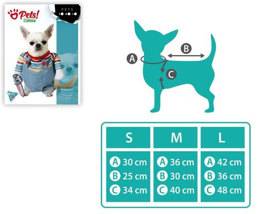 Disfraz de Chuky para mascotas