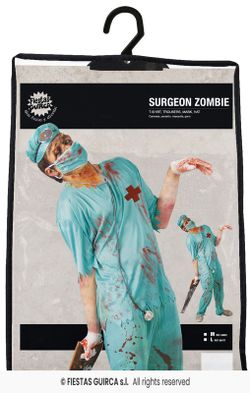 Disfraz de cirujano zombi