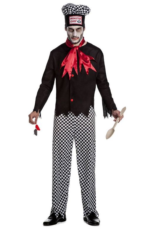 Disfraz adulto de cocinero zombie