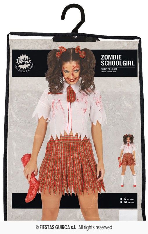 Zombie Schulmädchen Kostüm