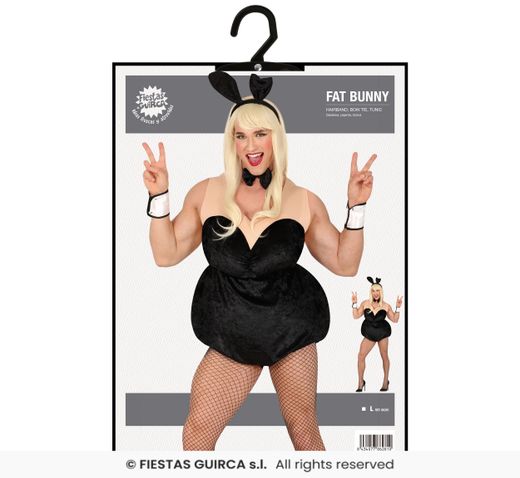 Disfraz de Conejita play boi hombre adulto