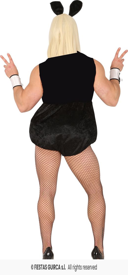 Disfraz de Conejita play boi hombre adulto