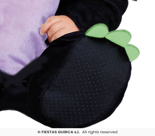 Disfraz de dragón negro bebe