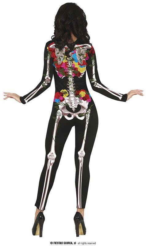 Disfraz de esqueleto catrina adulta