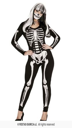 Disfraz adulto de esqueleto mujer