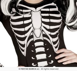 Disfraz adulto de esqueleto mujer