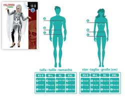 Disfraz de esqueleto mujer