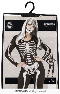 Disfraz adulto de esqueleto mujer