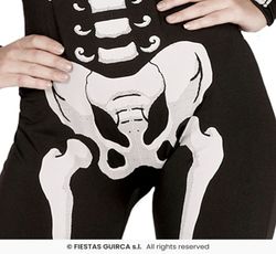 Disfraz adulto de esqueleto mujer