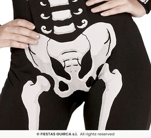 Disfraz adulto de esqueleto mujer