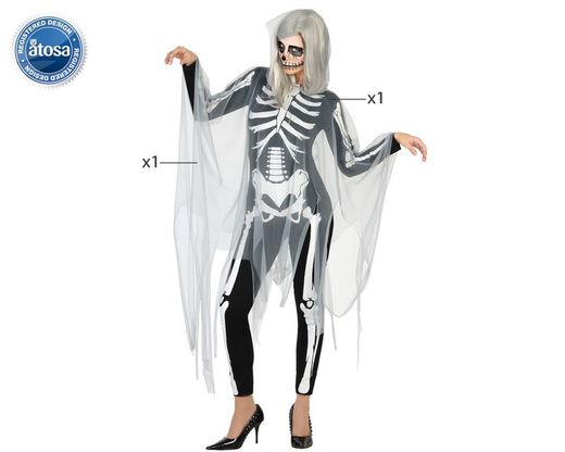 Disfraz de esqueleto mujer