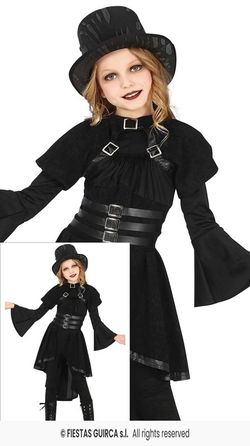 Disfraz infantil de gótica