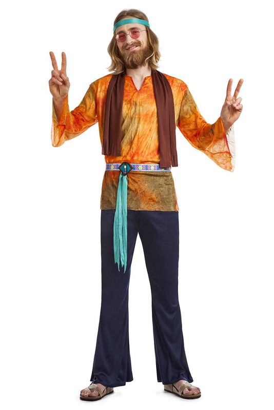 Limo micro Correlación Disfraz de hippie hombre — Cualquier Disfraz