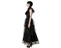 Disfraz de miercoles addams fiesta mujer