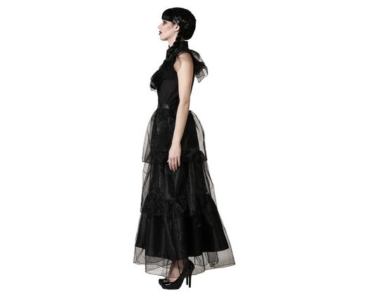 Disfraz de miercoles addams fiesta mujer