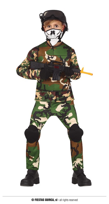 nivel autómata Temprano Disfraz de militar infantil — Cualquier Disfraz