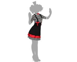 Woman mime costume