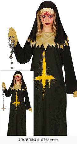 Disfraz de monja asesina adulta