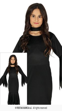 Disfraz infantil de mortifia familia adams