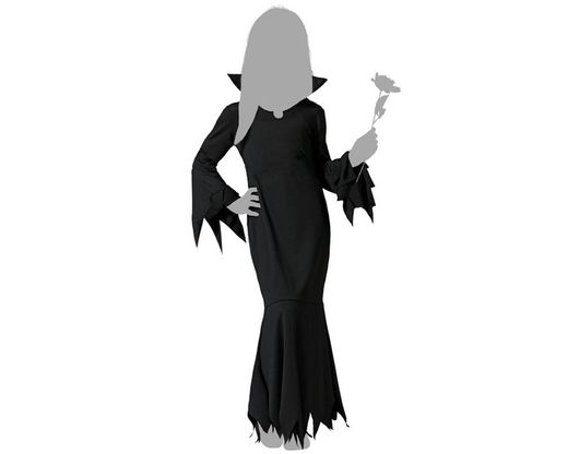 Disfraz de mortifia infantil familia Addams
